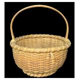 Vintage McAdams Hand Woven Basket Made in New Middletown, IN