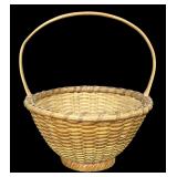 Vintage McAdams Hand Woven Basket Made in New Middletown, IN