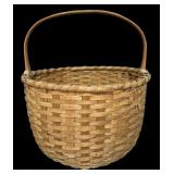 Vintage McAdams Hand Woven Basket Made in New Middletown, IN