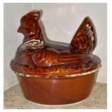 Vintage Hull Stoneware Hen on Nest