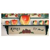 Vintage Apple Themed Cookie Jar & Related Items