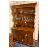 Vintage Keller Maple China Cupboard