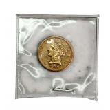 1880 Liberty Head $5 Gold Coin