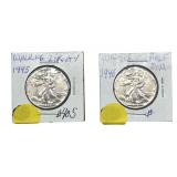 1945 & 1946 Walking Liberty Halves