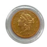 1880 Liberty Head $20 Gold Coin