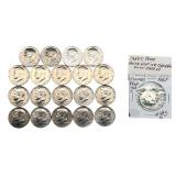 1965, 1967,1969-S & 1976 Kennedy Halves