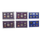 1987, 1988, 1989, 1993 & 2000 Proof Sets