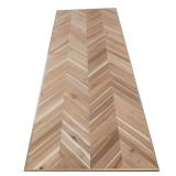 CenterPointe Unfinished Acacia Chevron Wood Butcher Block Countertop
