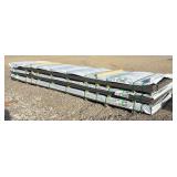 Gray 3LOBE23-Grooved Composite Decking Boards-48 pcs