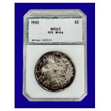 1900-P Morgan Silver Dollar PCI MS63