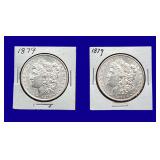 1879-P Morgan Silver Dollars