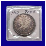1810 Draped Bust Silver Half Dollar