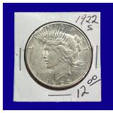 1922-S Peace Silver Dollar