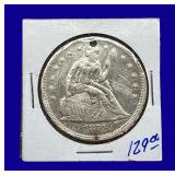 1871 Seated Liberty Silver Dollar