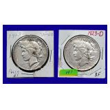 1923-D Peace Silver Dollars