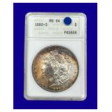 1882-S Morgan Silver Dollar ANACS MS64