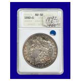 1892-S Morgan Silver Dollar ANACS AU50