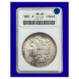 1883-P Morgan Silver Dollar ANACS MS63