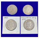 1893 Columbian Expo Silver Half Dollars