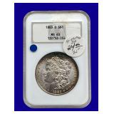 1883-O Morgan Silver Dollar NGCA MS63