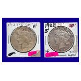 1928-S Peace Silver Dollars