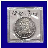 1838 Draped Bust Silver Half Dollar
