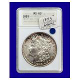 1893-P Morgan Silver Dollar ANA MS63