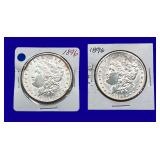 1896-P Morgan Silver Dollars