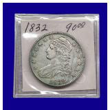 1832 Draped Bust Silver Half Dollar