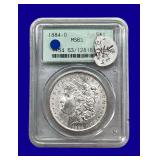 1884-O Morgan Silver Dollar PCGS MS63