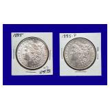 1885-P Morgan Silver Dollars
