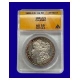 1884-S Morgan Silver Dollar ANACS AU55