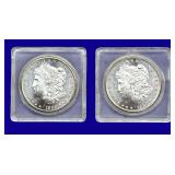 1880-S Morgan Silver Dollars