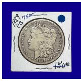 1889-CC Morgan Silver Dollar