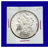 1891-P Morgan Silver Dollar