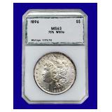 1896-P Morgan Silver Dollar PCI MS63