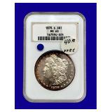 1878-S Morgan Silver Dollar NGCA MS63