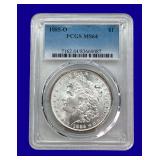 1885-O Morgan Silver Dollar PCGS MS64