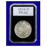 1926-D Peace Silver Dollar