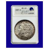 1887-O Morgan Silver Dollar ANA MS63