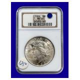 1923-P Peace Silver Dollar NCGS MS65