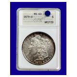 1879-O Morgan Silver Dollar ANA MS63