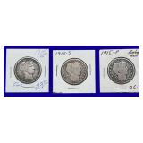 1915-P & 1915-S Barber Silver Half Dollars