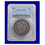 1901-P Morgan Silver Dollar PCGS VF20