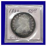 1823 Draped Bust Silver Half Dollar