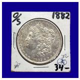 1882-O/S Morgan Silver Dollar