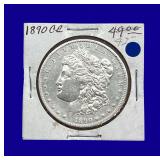 1890-CC Morgan Silver Dollar