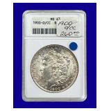 1900-O/CC Morgan Silver Dollar ANACS MS63