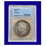 1903-S Morgan Silver Dollar USCG AU58