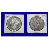 1883-O Morgan Silver Dollars